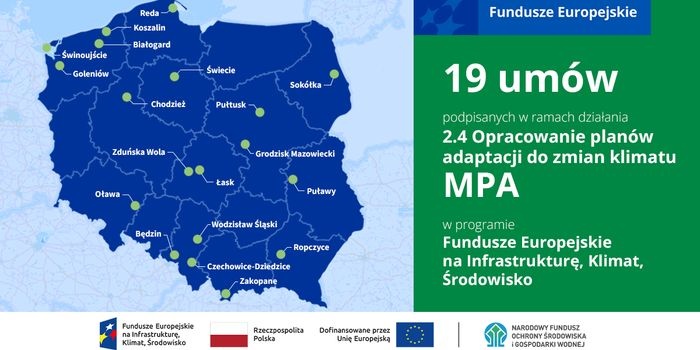 NFOŚiGW dofinansuje adaptację klimatyczną polskich miast